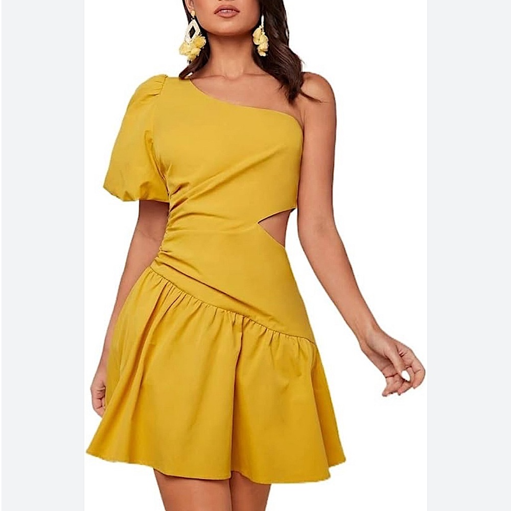 Yellow Mini Dress